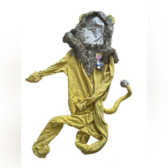 Wizard of Oz Lion Costume with Faux Fur Trim - Picture 1 of 7